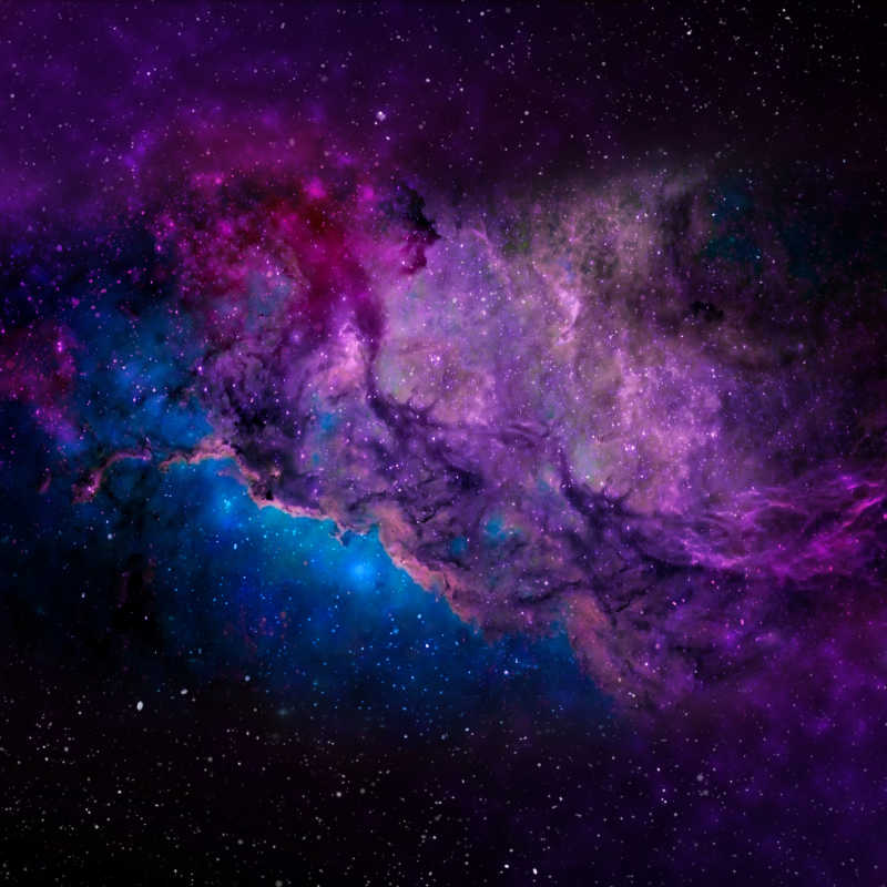 蓝紫色宇宙外太空
