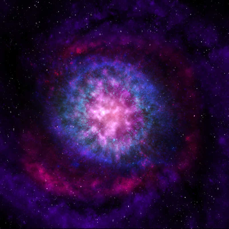 紫色背景太空星云