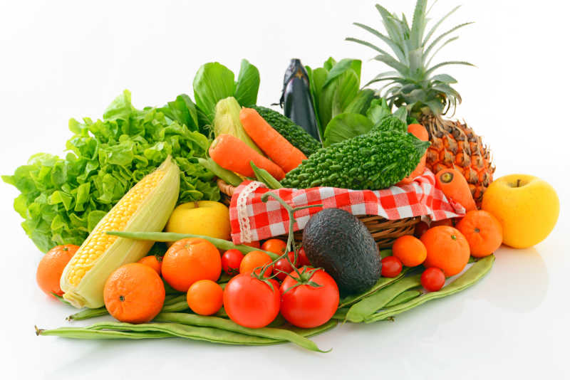 各类新鲜的水果蔬菜