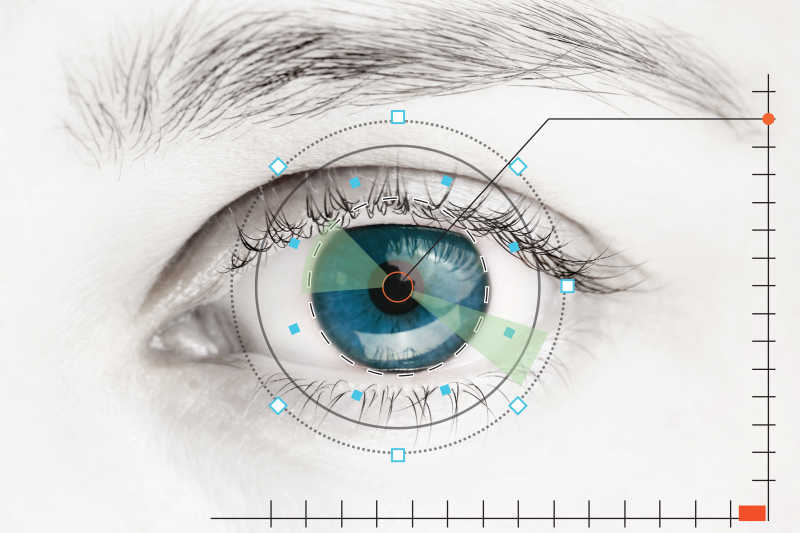 人眼球上的安全扫描仪