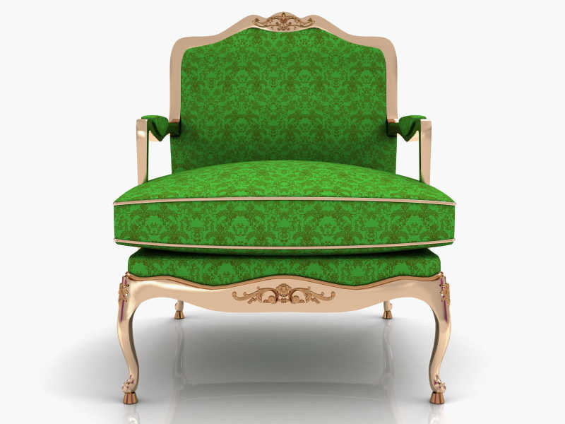 绿色的高端大气的绿色椅子