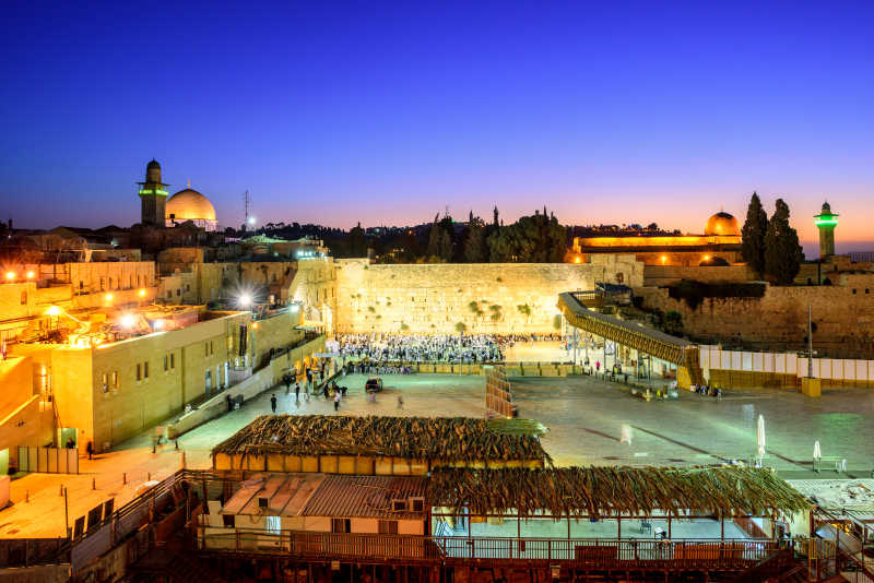 以色列耶路撒冷的日落