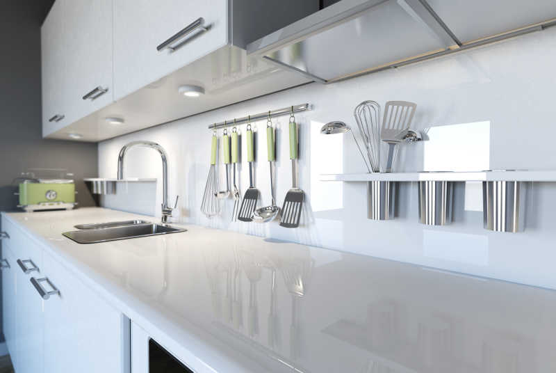现代白色厨房设计