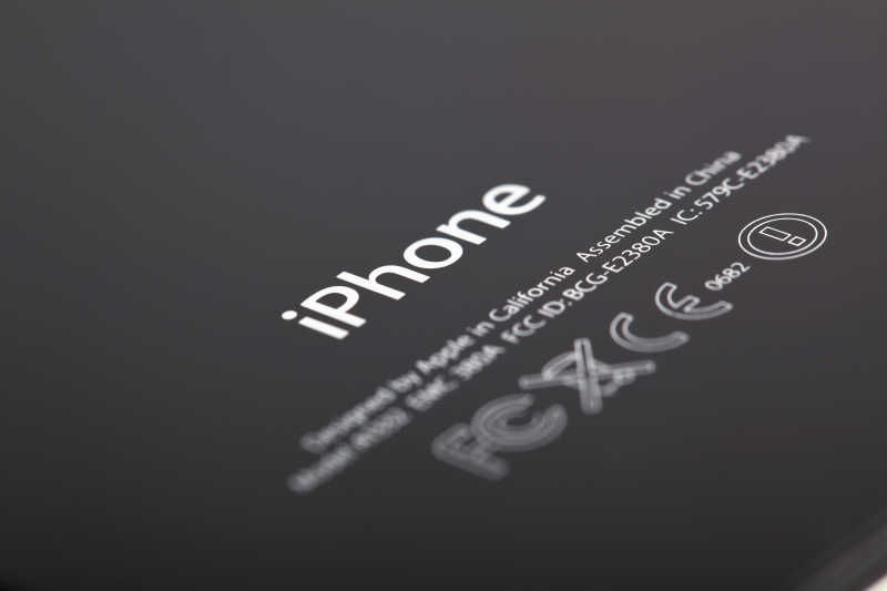  iphone 品牌图标特写