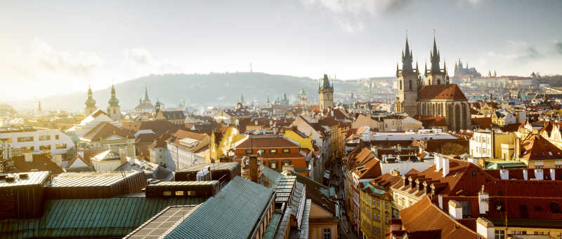 布拉格捷克共和国老城的城市风貌