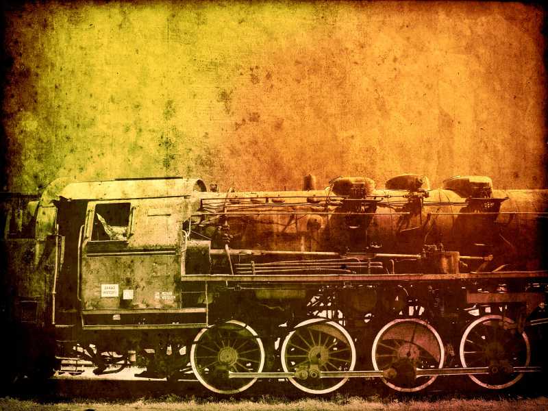 复古复古技术旧蒸汽火车