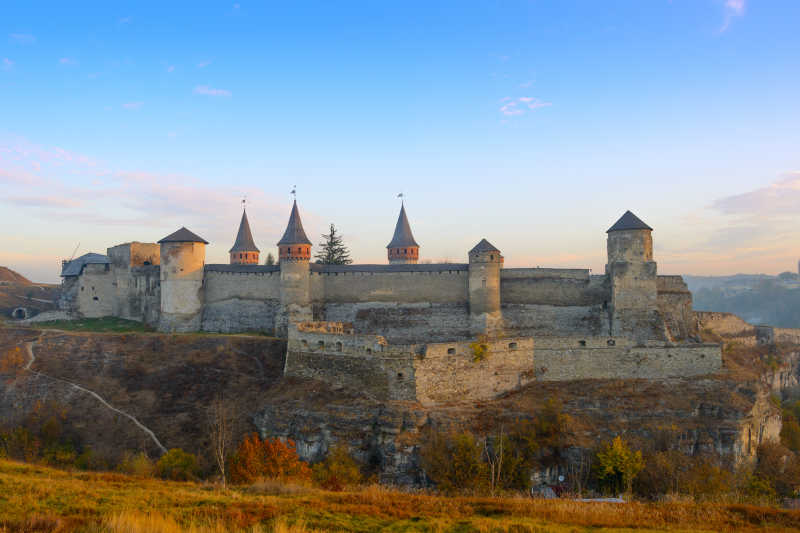 乌克兰古城的老城堡