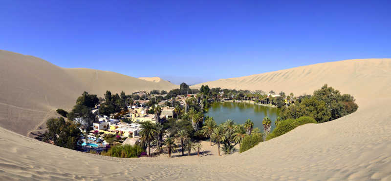 秘鲁绿洲和沙丘