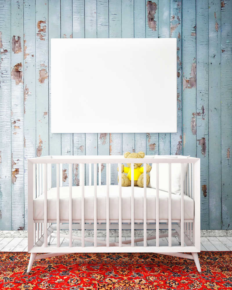 婴儿床模拟海报