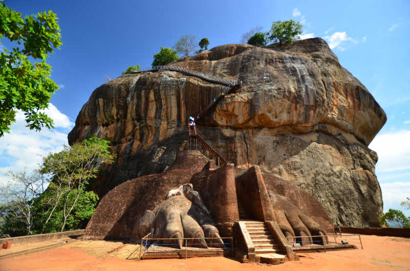 斯里兰卡自然岩石景观