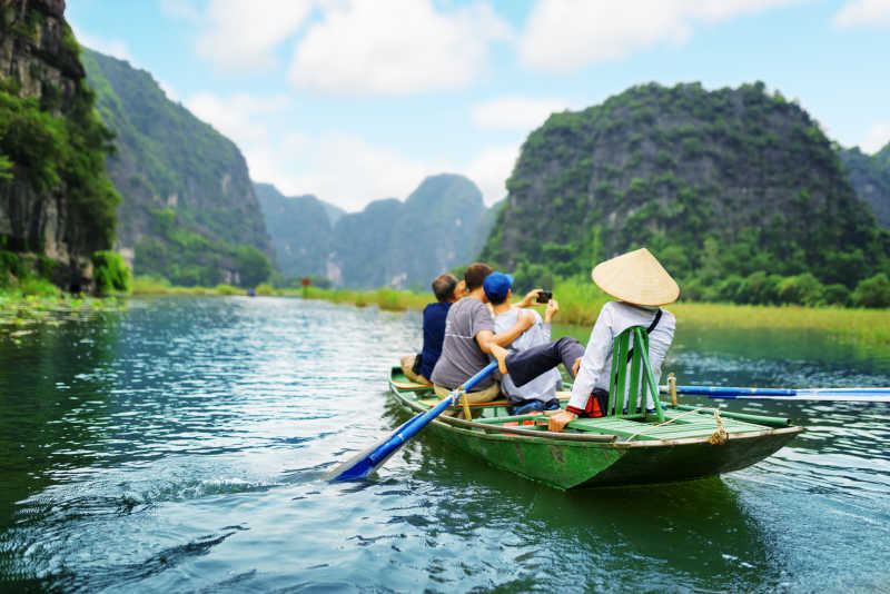 越南旅行的游客