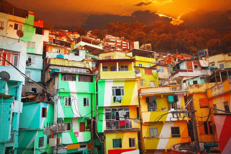 里约热内卢的彩色房子