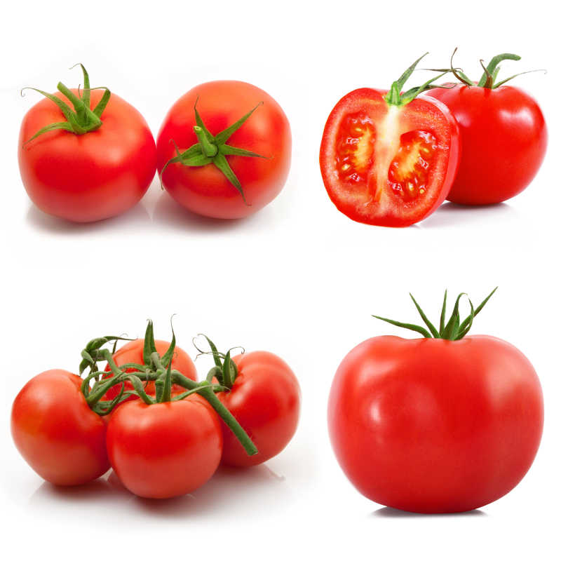 新鲜番茄拼贴