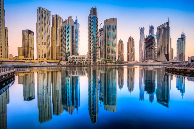 迪拜Marina的摩天大楼