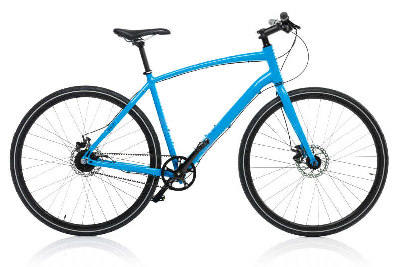 简约蓝色自行车