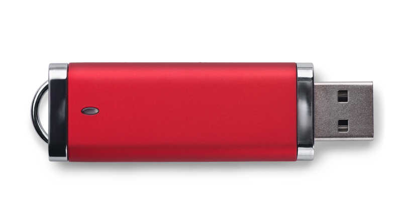 红色精致的USB