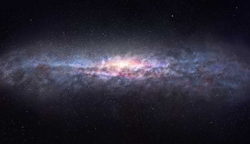银河星系的夜空