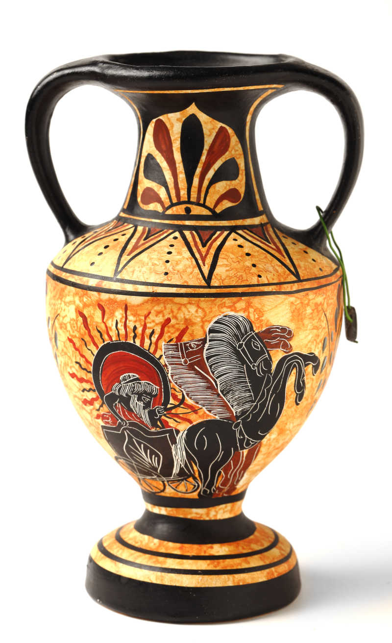 塞浦路斯的希腊土罐的纪念品