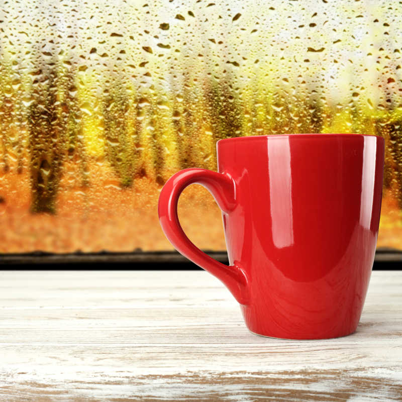 咖啡杯红色