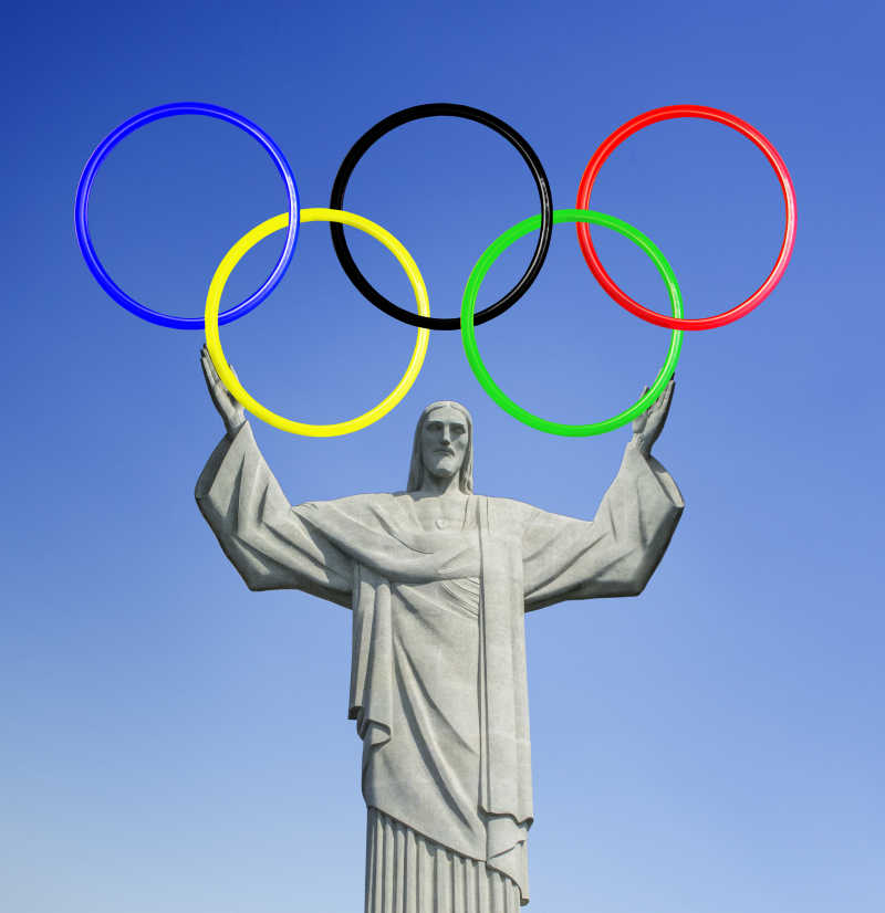 力拓2016基督救世主除了里约热内卢的耶稣山举行奥运五环