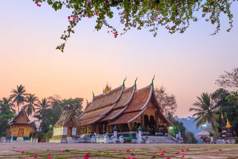 老挝国家文物在香通寺琅勃拉邦老挝