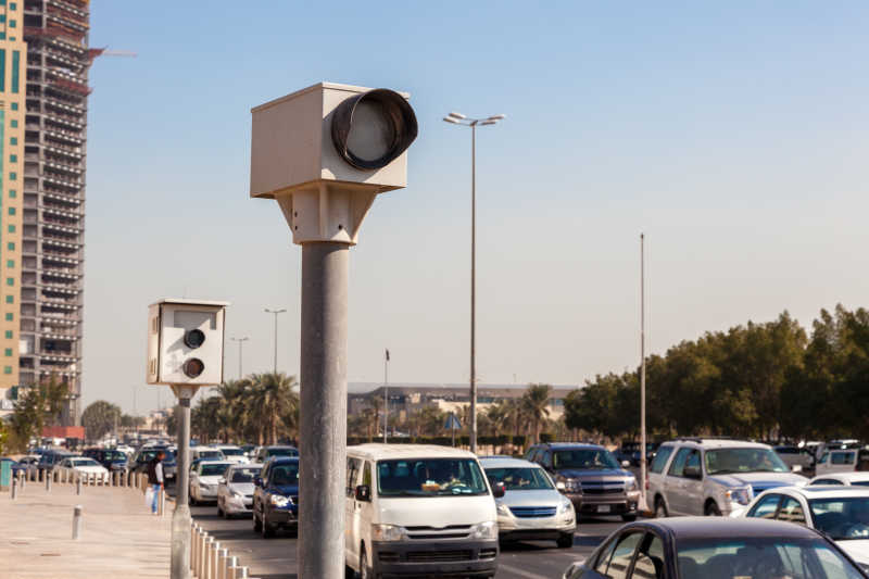 科威特中东市里的高速摄影机