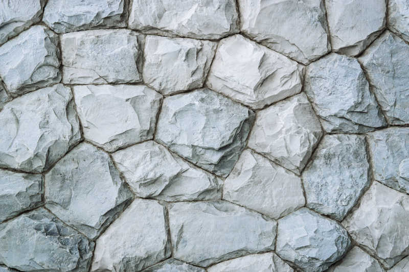灰色的岩石墙