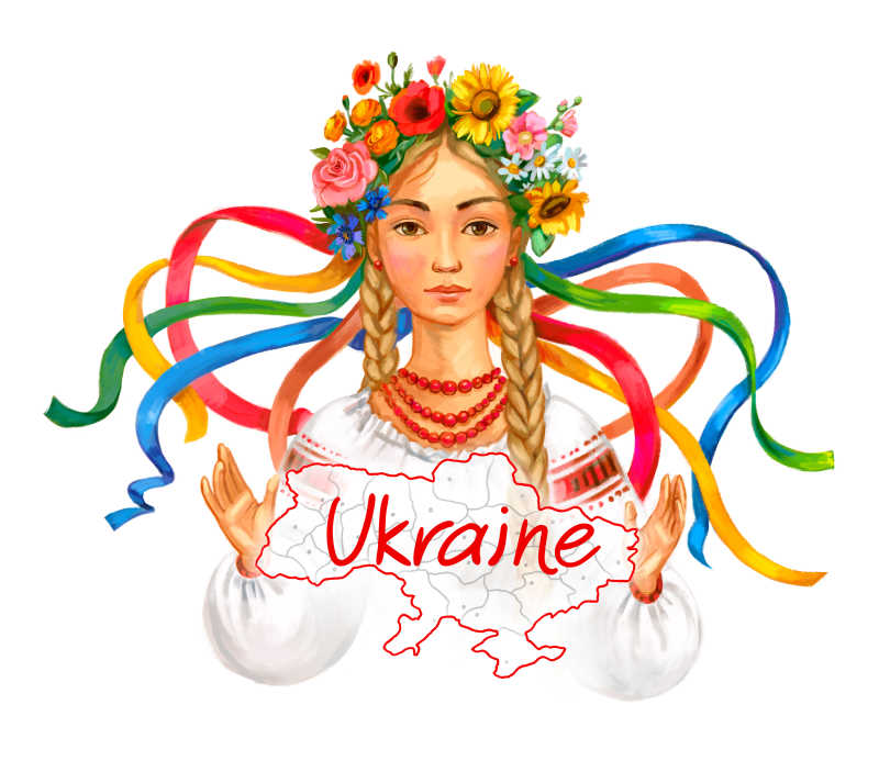 乌克兰美女插画