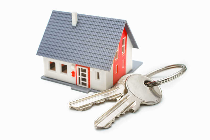 房屋模型与房屋钥匙