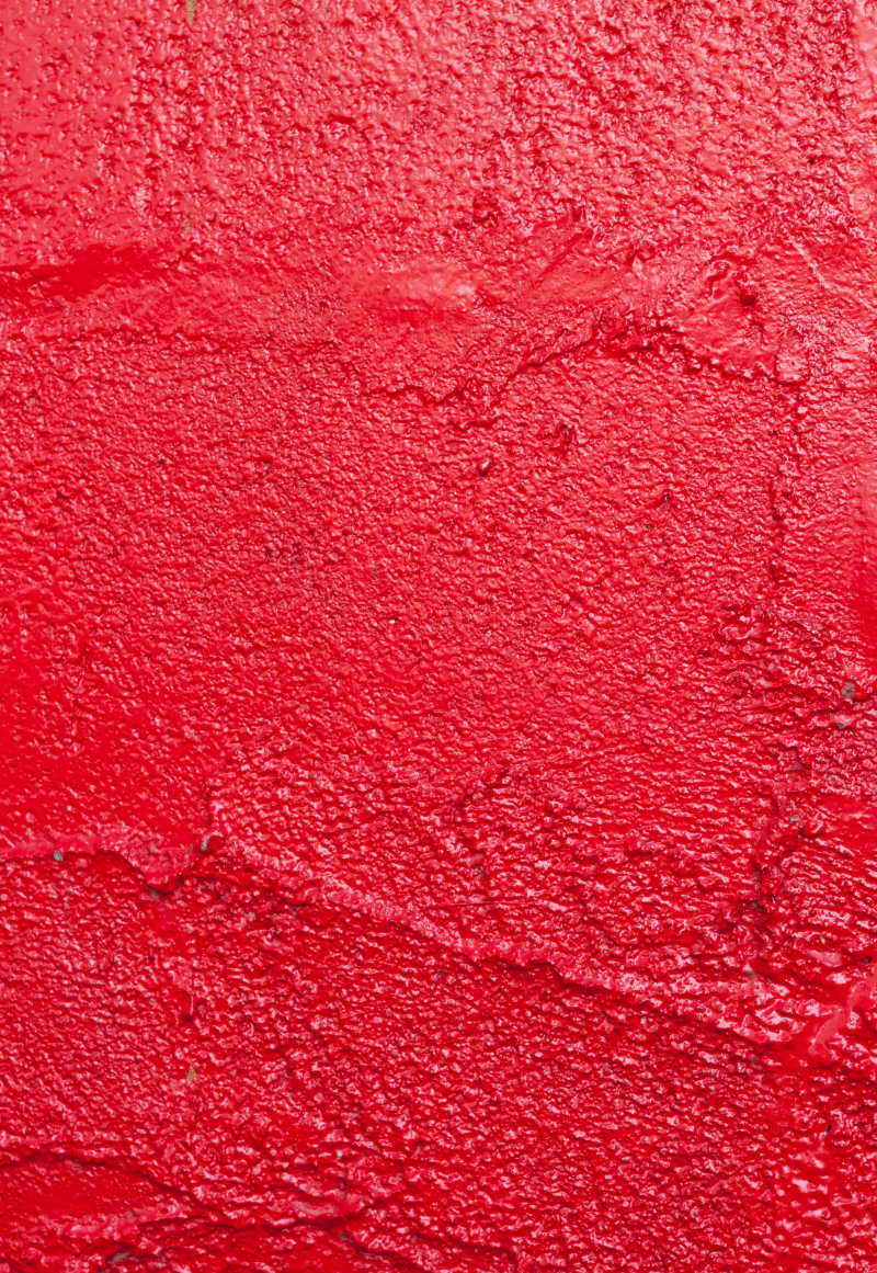 混凝土墙壁上的红色油漆
