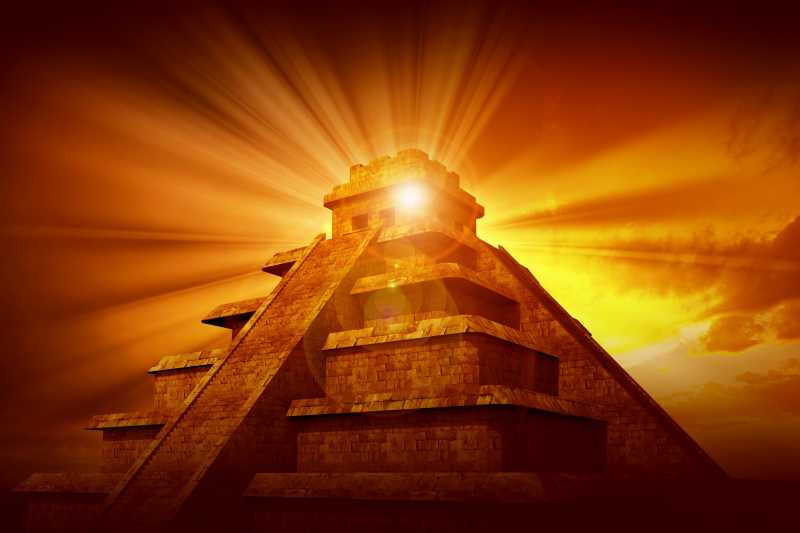 玛雅人的神秘的金字塔