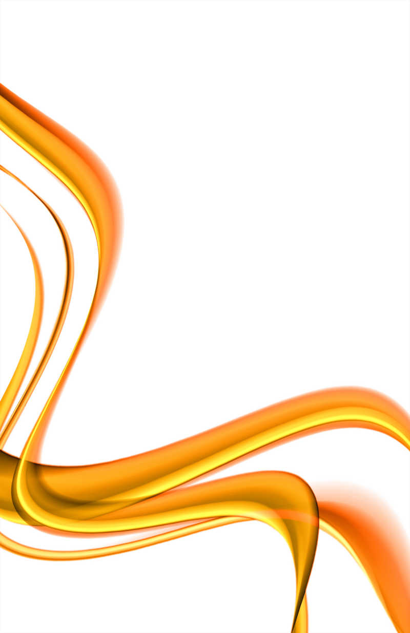 橙色曲线抽象背景