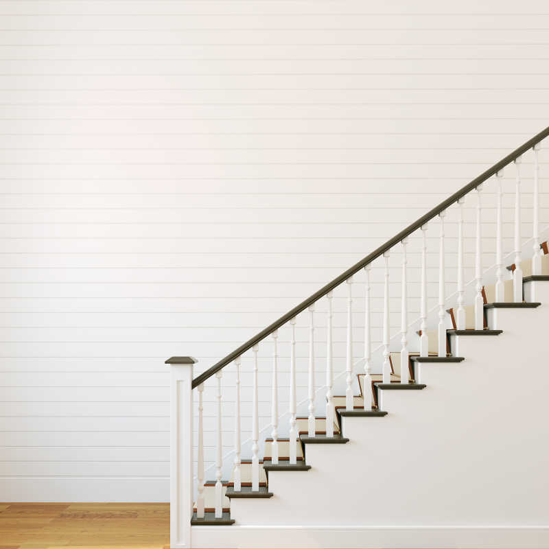 白色楼梯设计
