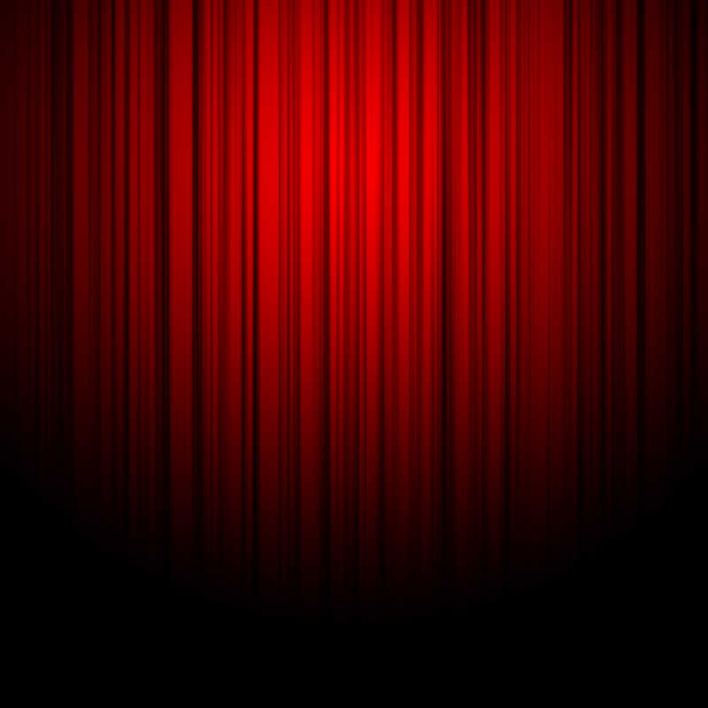 剧院上的红色幕布