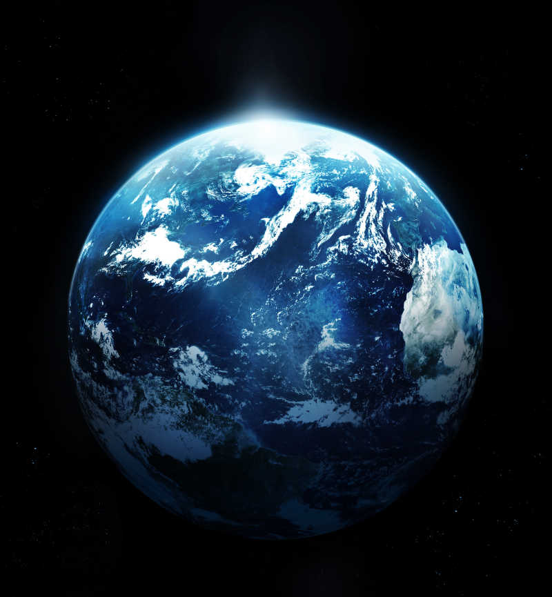 蓝色星球地球图片素材 地球创意cg素材 Jpg图片格式 Mac天空素材下载