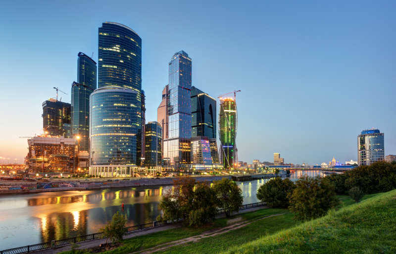 莫斯科国际商务中心夜景