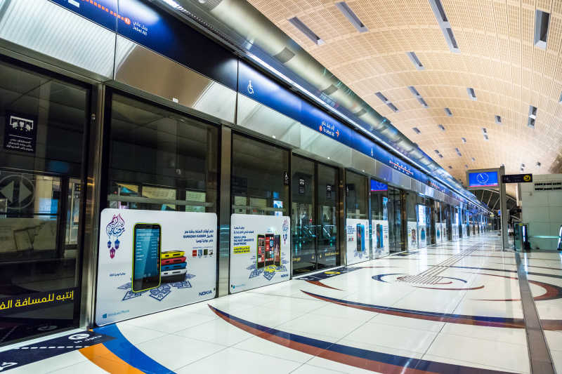 迪拜的地铁站