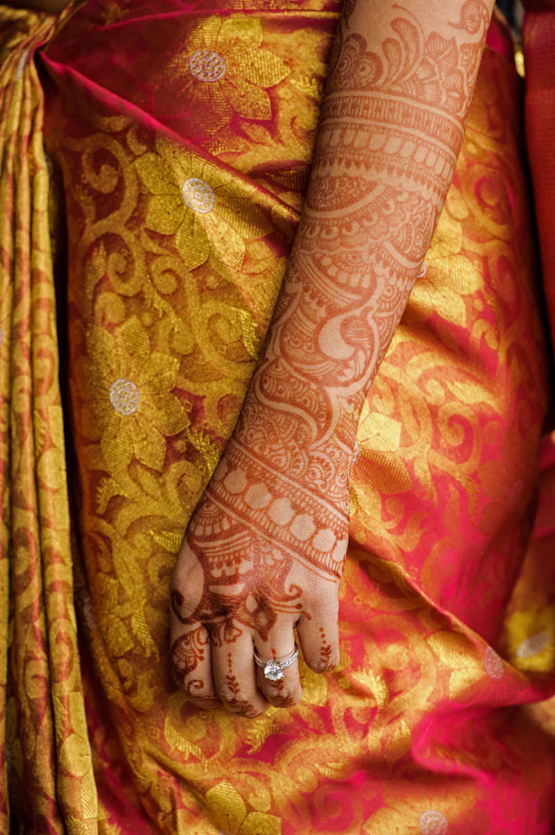印度婚礼手臂纹身