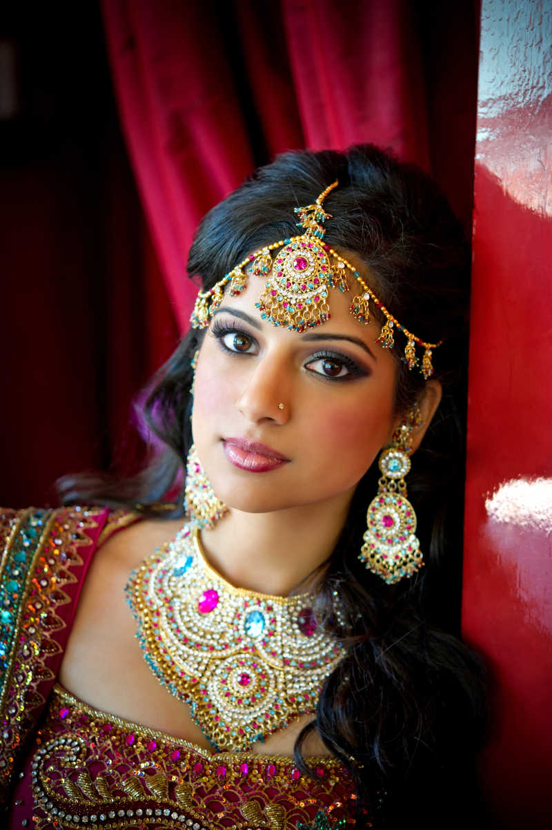 美丽漂亮的印度新娘