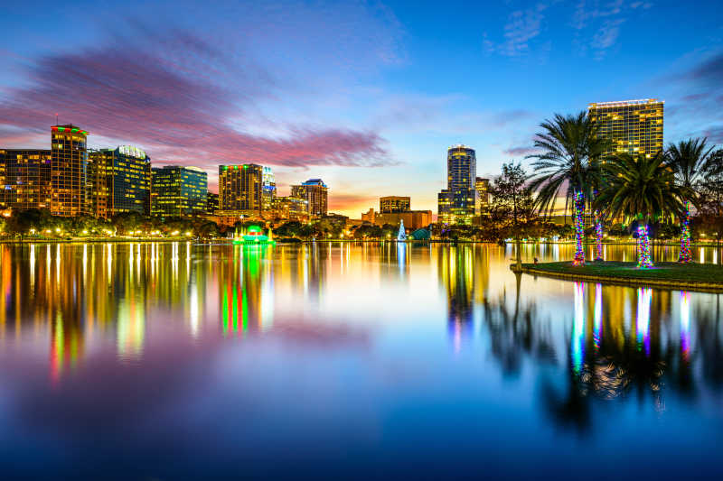 佛罗里达州河流建筑风景