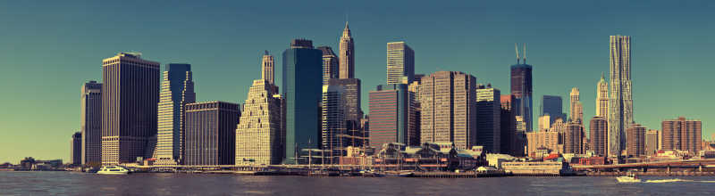 纽约市曼哈顿城市风景