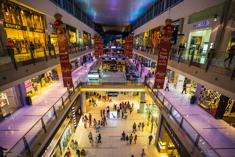 迪拜豪华购物中心内部