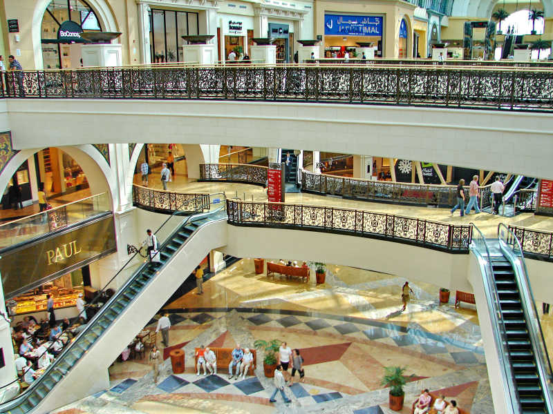 迪拜购物中心休闲区