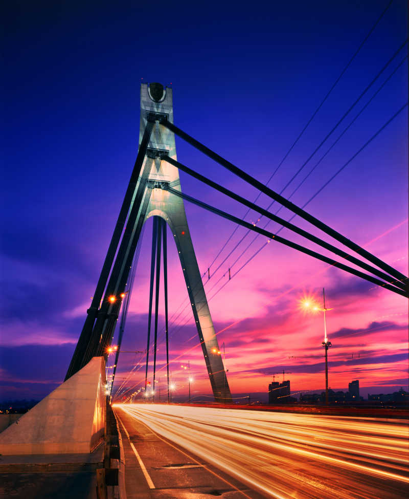 乌克兰立交桥夜景