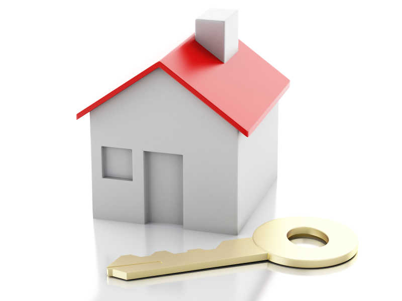 钥匙与房子模型