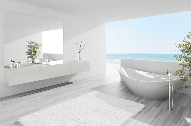 现代浴室白色设计