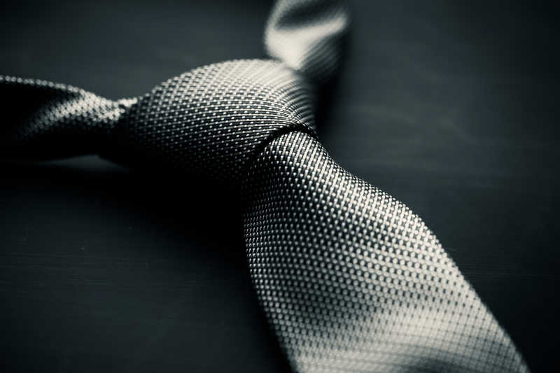 黑灰色领带