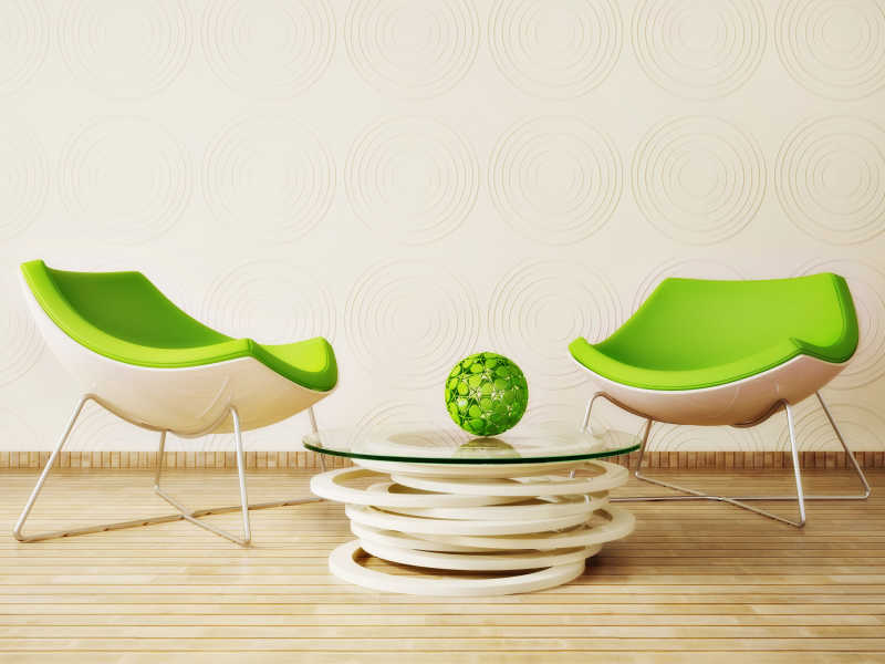 现代室内绿色家具