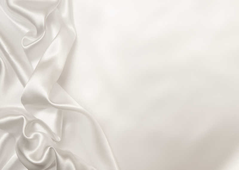 白色丝绸褶皱纹理