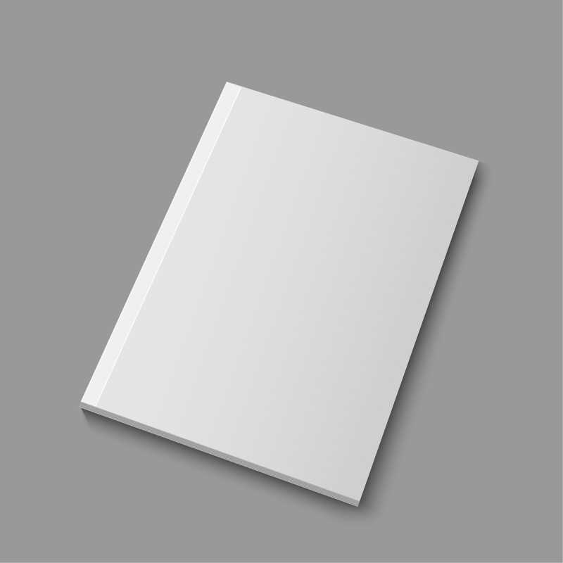 灰色桌面上的白色封面的日记本